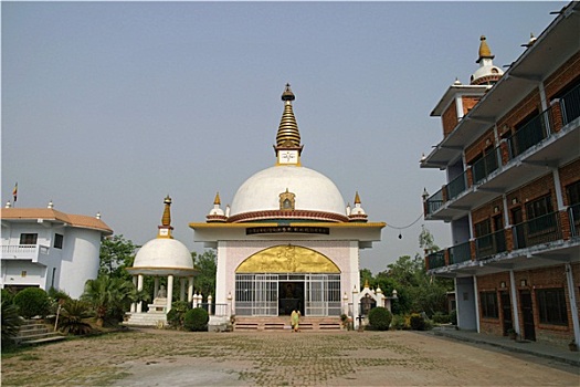尼泊尔,女修道院,庙宇,蓝毗尼