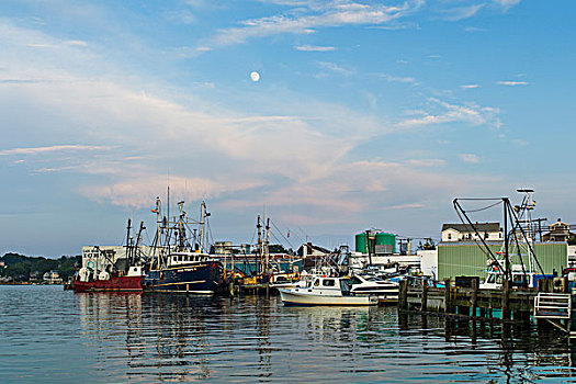 马萨诸塞,港口,渔船