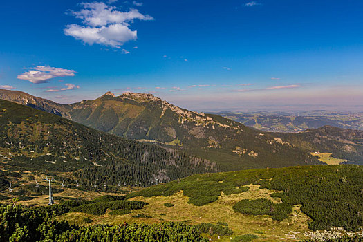 风景,山,徒步旅行,波兰,欧洲