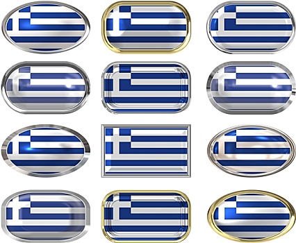 扣,旗帜,希腊