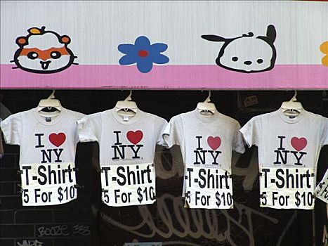 美国,纽约,t恤,纪念品