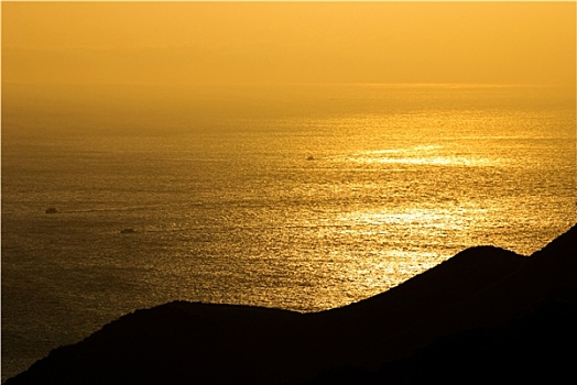 金色,阳光,海洋