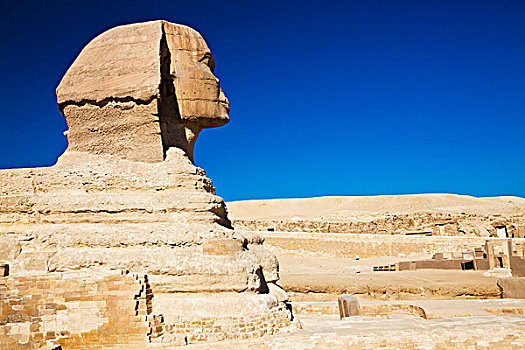 狮身人面像,墓地,吉萨金字塔,高原,开罗附近,埃及