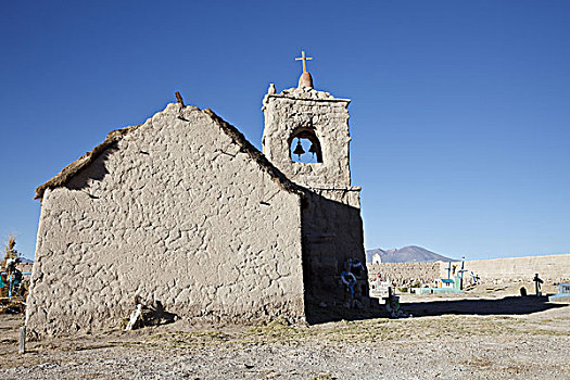 玻利维亚,圣胡安,教堂,墓地