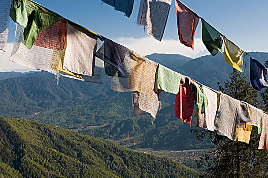 经幡,寺院,地区,不丹