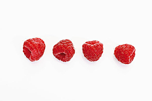 四个,树莓,悬钩子,排列