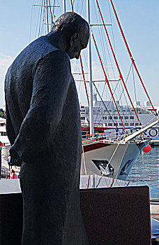 沿亚得里亚海的克罗地亚斯普利特港