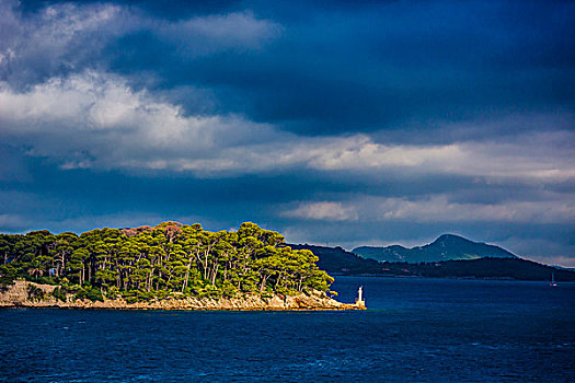 沿岸,风景,杜布罗夫尼克,达尔马提亚,克罗地亚