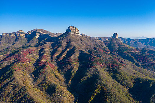 航拍济南红山翠谷景区