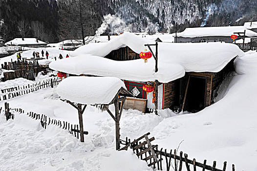 中国雪乡风光--黑龙江省双峰林场雪乡掠影