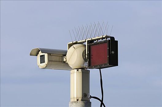 监控摄像机,红外线,发射器,针状物,防护,鸟