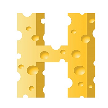 奶酪,字母h