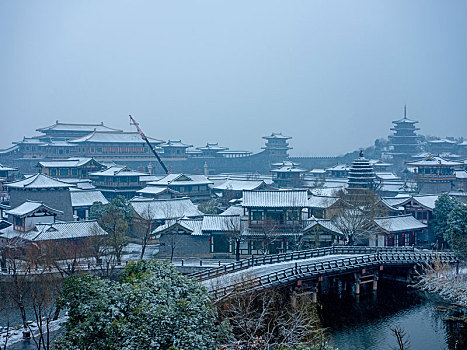 唐城影视基地古建筑场景