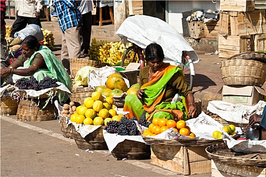 市场,迈索尔,印度