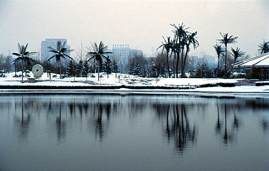 河北省石家庄市世纪公园冬景