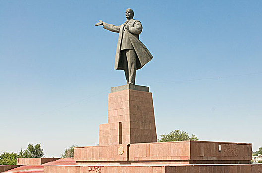 吉尔吉斯斯坦,雕塑,列宁