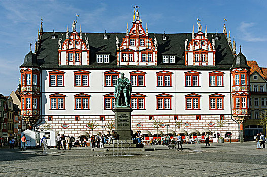 市政厅,市场,烤面包,上弗兰科尼亚,巴伐利亚,德国,欧洲