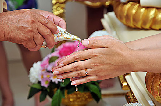 泰国人,婚礼,风格,典礼