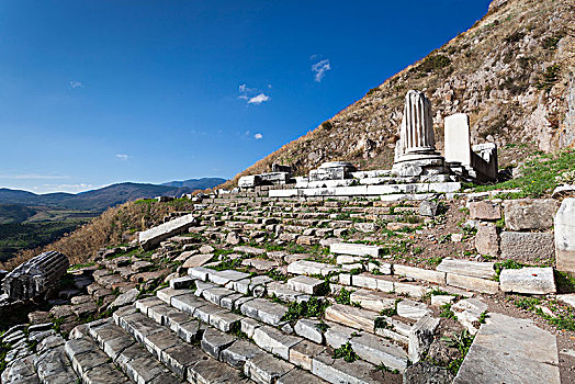 古迹,寺庙,帕加马,土耳其