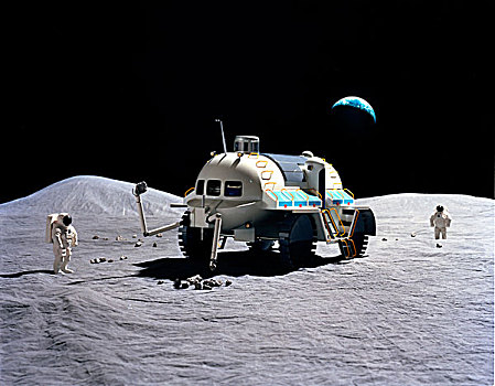 模型,月球表面,交通工具