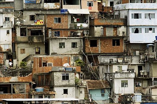 贫民窟,棚户区,里约热内卢,巴西