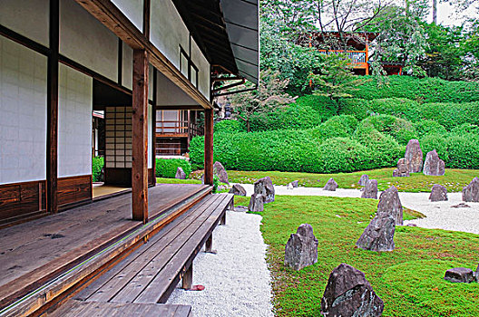 日本,京都,石头,花园,安静