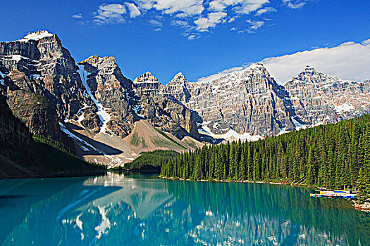 冰碛湖,十峰谷,落基山脉,班芙国家公园,艾伯塔省,加拿大