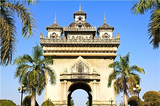 纪念建筑,万象,首都,老挝