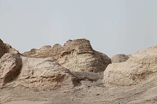 新疆若羌,南丝绸之路,米兰古城古戍堡
