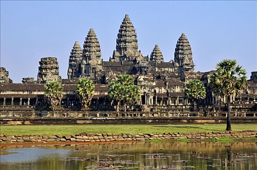 吴哥窟,庙宇,柬埔寨,东南亚