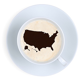 美国,咖啡杯
