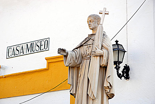 雕塑,教堂,哥斯达黎加,韦尔瓦,区域,安达卢西亚,西班牙,欧洲