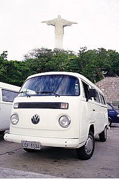 货车,停车场,耶稣山,里约热内卢,巴西