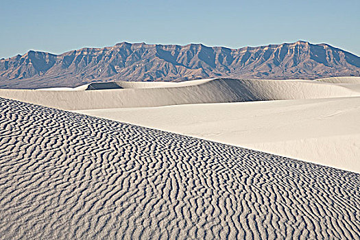 沙丘,沙漠,白沙,国家纪念建筑,新墨西哥,美国
