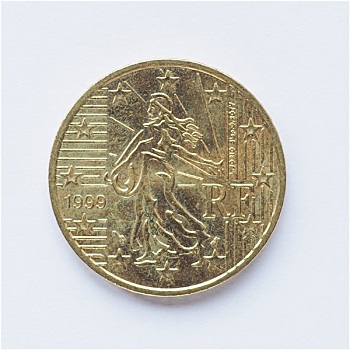 法国,50分,硬币