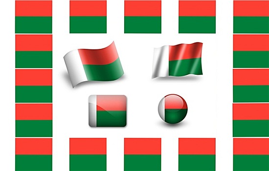 旗帜,马达加斯加,象征
