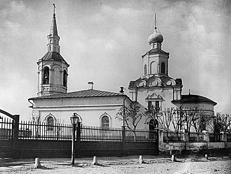 教堂,十字架,地点,莫斯科,俄罗斯,艺术家