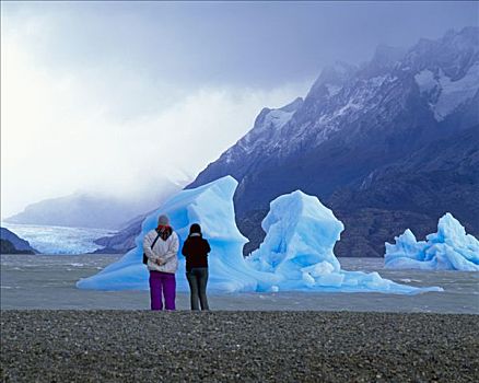 冰山,托雷德裴恩国家公园,巴塔哥尼亚,智利