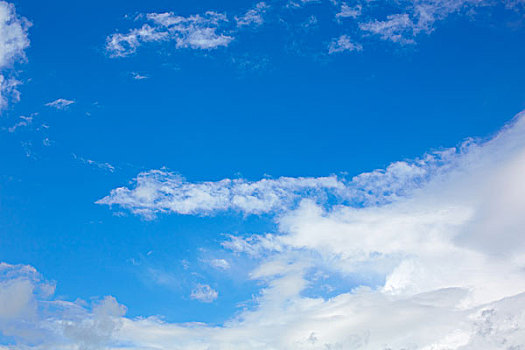 蓝色,晴朗,天空,白云,背景