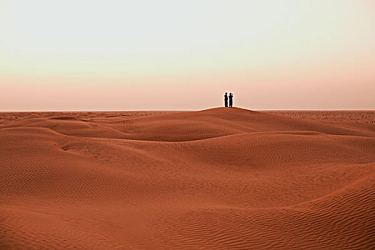 两个男人,撒哈拉沙漠