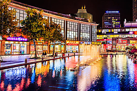 商業街噴泉水景