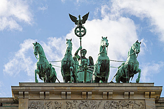 雕塑,勃兰登堡门,柏林,德国