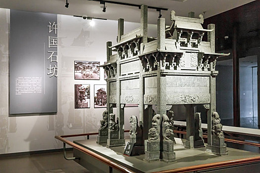 安徽博物院内许国石坊模型