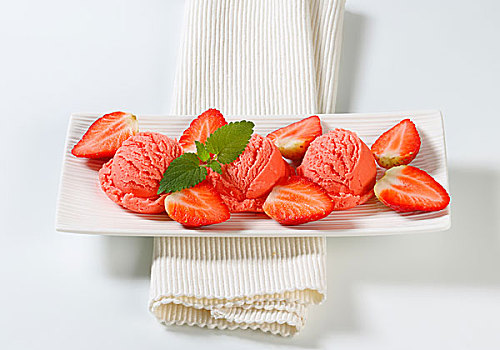 草莓,果汁冻,新鲜