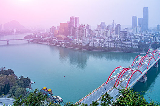 中国广西柳州市的桥