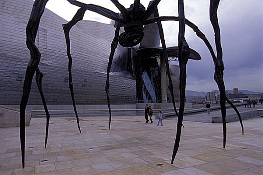 西班牙,毕尔巴鄂,古根海姆博物馆,设计,蜘蛛,雕塑