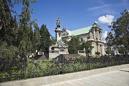 纪念建筑,亚当,加尔慕罗教堂,华沙,波兰