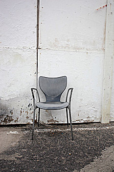 椅子,正面,户外,墙壁,加纳利群岛,兰索罗特岛,西班牙