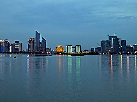 钱江新城江景,夜景