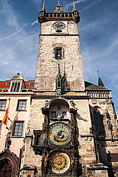 天文钟,老市政厅,塔,旧城广场,布拉格
